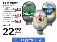  heineken biertap 8 blade fusten fust liter moretti affligem blond boretti 