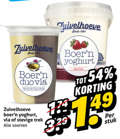  23 zuivelhoeve duo vla vanille chocolade yoghurt trek soorten aardbei 19 9 stuk 