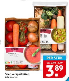  750 966 tomaten soep tip soepballetjes ml water pesto basilicum groente pers verspakketten soorten stuk 