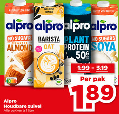  1 50 naturally packed with protein alpro sugars barista plant roasted almond coffee soya pack 12 250ml nutri score based soja houdbare zuivel pakken liter pak 