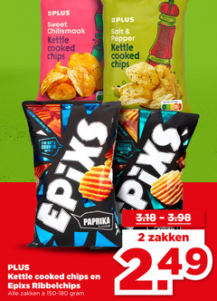  2 sweet chilismaak salt kettle cooked chips pepper up enjoy my epic nutri score sx crunch yo you taste paprika ribbelchips zakken flavour 