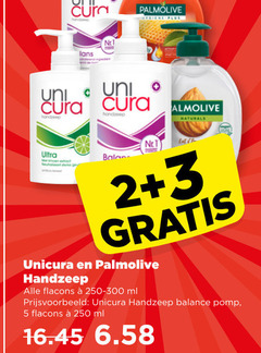  2 3 5 80 250 lans palmolive hygiene uni cura handzeep nr.1 ultra naturals lot she unicura ml balance pomp 