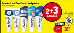  2 3 5 prodent zendium tandpasta multipakken fresh white b bescherming frisse tanden san adem oor classic 00 line gel 4in1 cool mint regen 10x ml tube 