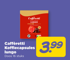  cafferetti koffiecups 16 koffie capsules lungo dolce gusto compatible koffiecapsules doos stuks 3.99 