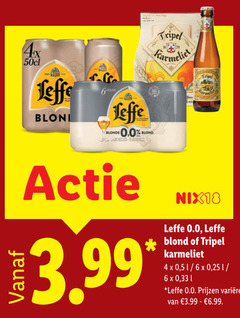  karmeliet leffe blikjes bier speciaalbieren 1 4 6 4x blonde 0.0 blond 3.99 tripel nix18 5 25 33 varieeren 