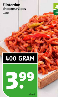  100 400 flinterdun shoarmavlees kilo 