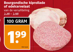  100 bourgondische kiprollade edelcervelaat versafdeling kilo 