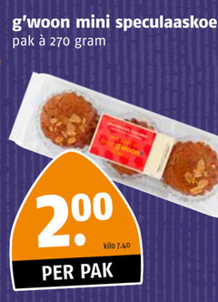  200 mini speculaaskoek pak kilo 