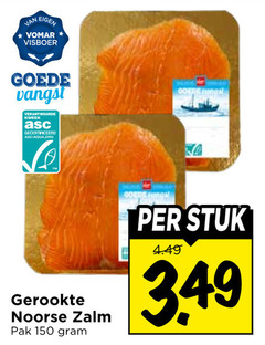  gerookte zalmfilet 150 visboer vangst kweek gecertificeerd asc-aqua.org noorse zalm pak stuk 