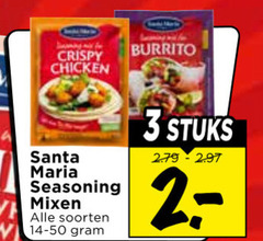 klik op dit plaatje voor een vergroting en voor vergelijkbare aanbiedingen gerelateerd aan
3 crispy chicken burrito santa maria seasoning mixen soorten stuks 3 crispy chicken burrito santa maria seasoning mixen soorten stuks