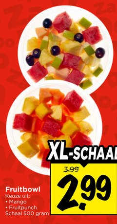  500 mango fruitpunch schaal xl 3.99 