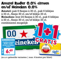  heineken 0.0 krat bier 1 2 4 6 24 30 33 amstel radler citroen pak blikjes flesje blikje combineren pakken kratten 