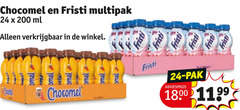  chocomel fristi drinkyoghurt chocolademelk 24 200 multipak ml pak 