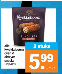  2 kwekkeboom oven airfryer rundvlees croquetten milk gevuld snacks diepvries stuks 5.99 