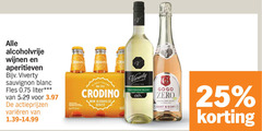  25 alcoholvrije wijnen aperitieven sauvignon blanc fles liter varieeren crodino alcoholic spritz 0.0 gogo zero sparkling rose 