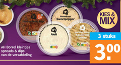  3 300 borrel kleintjes spreads dips versafdeling mix bruschetta dip nutri score aioli roomkaas sweetpepper luchtige boter basilicum tomaat stuks 00 