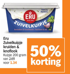  50 200 eru since fris romig kruiden knoflook kuipje 