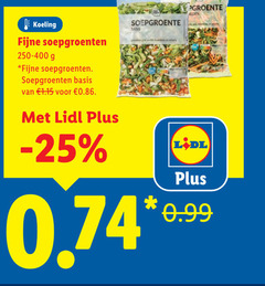  koeling fijne soepgroenten basis soepgroente 