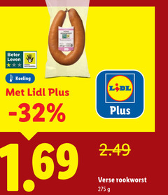  beter leven koeling verse rookworst 