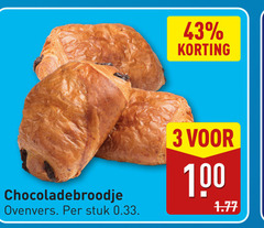  3 100 chocoladebroodjes ovenvers stuk 