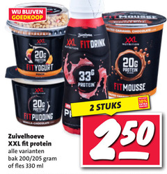  2 10 330 xx protein fit pudding zuivelhoeve xxl bak 200 fles ml illuminated caramel chocolate nutrition stuks 