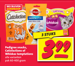  2 3 10 pedigree temptations whiskas satisfaction dentastix daily oral care snacks pak 60-400 stuks 