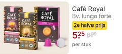 525 699 cafee royalcafee royal 18  4 10 lunco forte bv . lungo 2e halve prijs per stuk 
