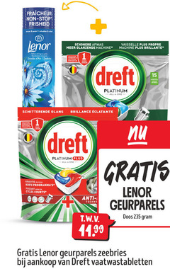  15 stop schudden lenor parfum linge perles geurbooster wa zeebries schonere afwas glanzende machine reiniging nettoyage keer vaisselle propre briljante glans dreft platinum all brillance korte courts filter one anti techno t.w.v. geurparels doos vaatwastabletten 