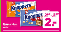  5 5x knoppers bars pakken stuks pak bar storck 