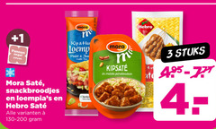  3 4 1 pannen zegel mora kip poulet jam repas hebro milde pindasaus snackbroodjes deli stuks 