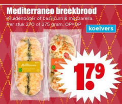  mediterraneo breekbrood kruidenboter basilicum mozzarella stuk bread 17 