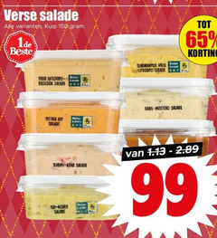  65 99 150 verse salade kuip beter bieslook pittige kip leven surinaamse vrije boter uitloopeieren kaas mosterd surimi krab kerrie 