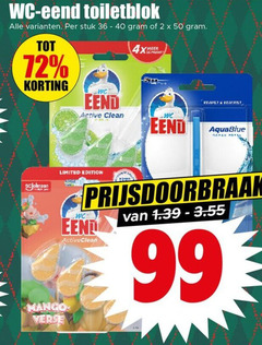  2 36 40 50 99 wc eend toiletblok stuk active clean 4x schuim ocean scjohnson limited edition mango verse 