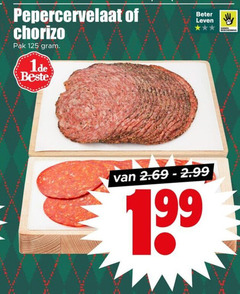  pepercervelaat chorizo pak beter leven dieren 