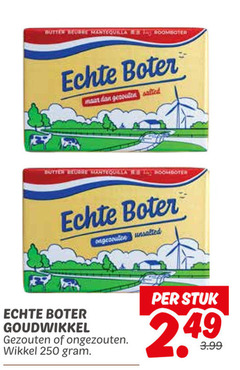  250 roomboter boter salted butter roboter unsalted goudwikkel gezouten ongezouten wikkel stuk 3.99 