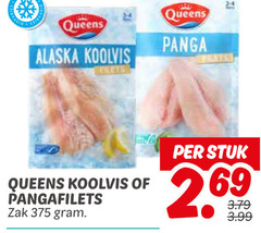  queens alaska koolvis flets zak panga stuk 