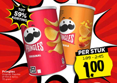  pringles original paprika hot spicy zuid-afrika stuk 