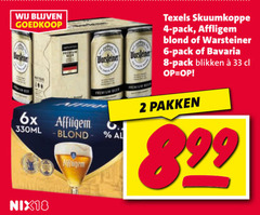  texels bavaria affligem warsteiner blikjes bier speciaalbieren 2 4 6 8 33 imported premium skuumkoppe pack blond blikken 6x 330ml nix18 beer be pakken 