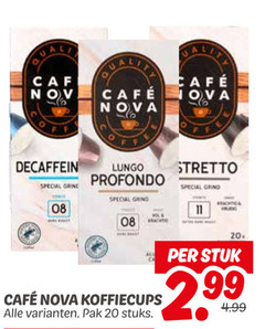  cafe nova koffiecups 11 20 lily mcafee lungo profondo grind stretto stuk pak stuks 