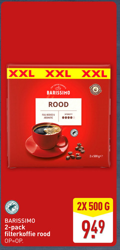  barissimo koffie 2 500 xxl coffee experts rood quality full aromatic intensity 2x ge people nature pack filterkoffie 