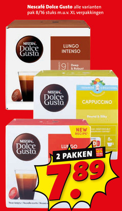  nescafe dolce gusto capsules 2 10 pak 8 16 stuks xl lungo intenso deep robust summer cappuccino round new recipe chester pakken 