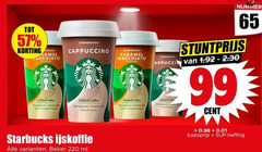  starbucks ijskoffie 65 99 macchiato flavour chilled coffee espresso creamy hints caramel nummer cappuccino bold milk cocoa koffer cent beker ml basisprijs heffing 