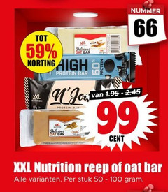  50 99 100 bar high xxl protein nummer cent nutrition reep stuk 