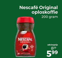  nescafe oploskoffie 200 original 