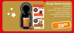  krups dolce gusto apparaten 60 compact formaat koude warme dranken koffie stuks xl cups care alloy 
