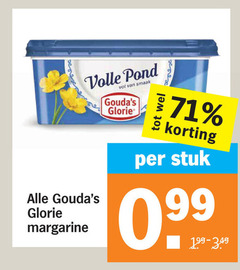  volle pond glorie margarine stuk 