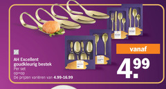  10 excellent goudkleurig bestek varieeren amuselepels 