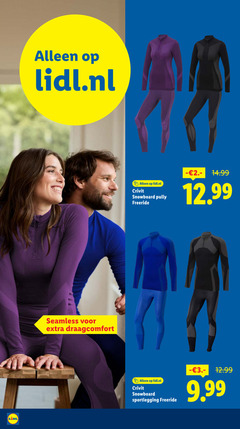  lidl.nl seamless draagcomfort crivit snowboard pully freeride sportlegging 