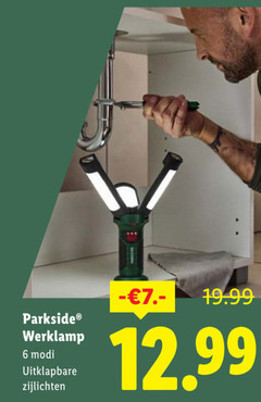 6 parkside werklamp uitklapbare 
