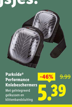  parkside kniebeschermers gelkussen klittenbandsluiting 
